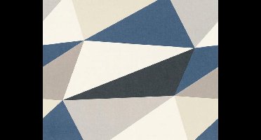GRAFISCH BEHANG - Blauw Grijs Wit - AS Creation Scandinavian 2
