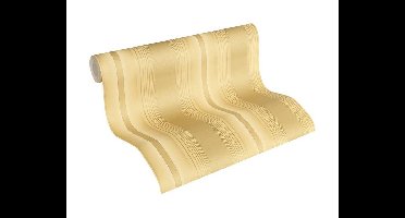KLASSIEK STREPEN BEHANG - Goud Creme Metallic - AS Creation Hermitage 10