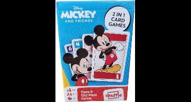 Shuffle - Mickey and friends - 2 in 1 card game - pairs & old maid game
