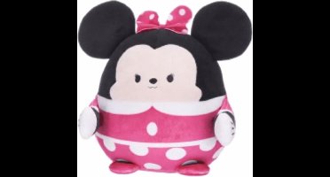 Minnie Mouse - Disney Squashy Podgies Pluche Knuffel 24 cm - Speelgoed Knuffels voor Kinderen Jongens Meisjes - Kawaii Kussen - Squishy Squish Knuffel - Mickey Mouse, Minnie Mouse, Stitch, Angel, Tijgertje, 101 Dalmatiërs
