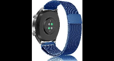 Scoby - Milanese Bandje - Geschikt voor Huawei Watch GT - 46mm - Blauw
