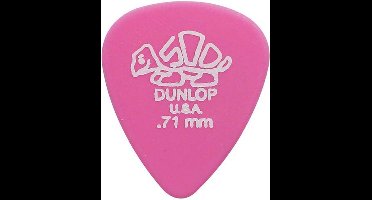 Dunlop 41 R 71 0.71 Mm Roze Plectra Voor Elektrische Gitaar Delrin 500 Technologie 72 Stuks