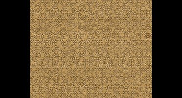GRAFISCHE BLOEMETJES BEHANG | Modern - bruin geel goud - A.S. Création Metropolitan Stories 2