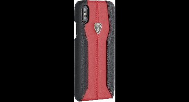 Rood hoesje van Lamborghini - Backcover - D1 Serie - iPhone X-Xs - Genuine Leather - Echt leer