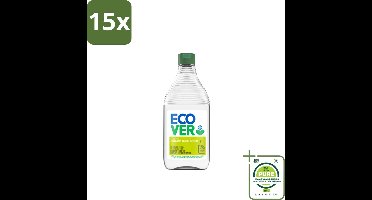15 x Ecover - Afwasmiddel - Citroen & Aloë Vera - 450 ml - Grootverpakking - Afwasmiddel - Citroen - Aloë Vera - Biologisch Afbreekbaar - Milieuvriendelijk