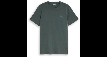 Tom Tailor - T-shirt met logoprint - Maat XXXL - Darkest Olive