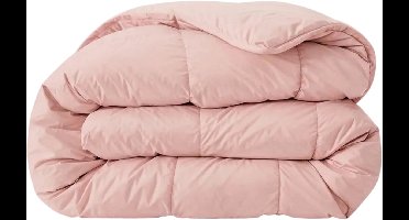 Zelesta Pure Uni Zacht Roze 240x200cm - Katoenen dekbed zonder overtrek - Wasbaar dekbed - Hoesloos dekbed - 2 in 1 Dekbed met vaste overtrek