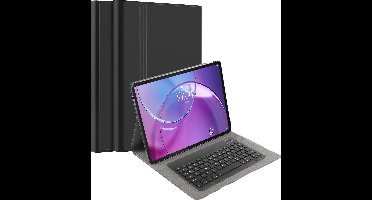 Just in Case tablet Hoes met Toetsenbord geschikt voor Lenovo Idea Tab Pro (gen 2) - QWERTY Bluetooth Keyboard Case - Zwart