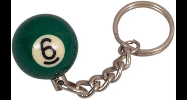 Sleutelhanger poolball 25 mm Nr. 6