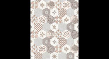 Home tegels beige/grijs behang (vliesbehang, beige)