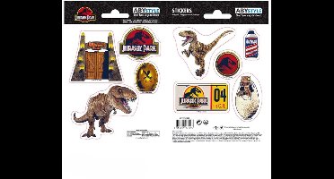 JURASSIC PARK - Stickers - 16x11cm/ 2 sheets - Dinosaurs