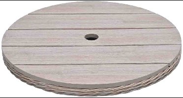 Jersey draaiplateau tafel - Ø 50cm - vintage willow