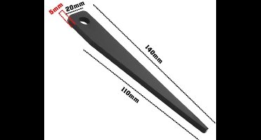 KARZO - Set van 2 zwarte koolstofstalen conische mouwen voor morse MT1 naar MT2 conus boor 140 x 20 mm