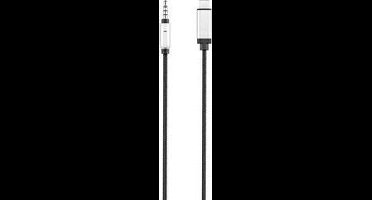 Renkforce RF-3432030 USB / Jackplug Audio Aansluitkabel [1x USB-C stekker - 1x Jackplug male 3,5 mm] 1.20 m Zwart Alumi
