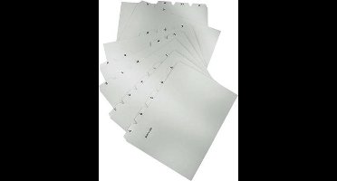HAN tabkaarten - A6 breed - A-Z - lichtgrijs - HA-986