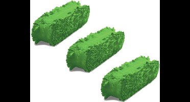 Folat Feest/verjaardag versiering - 3x - crepe slingers - groen - 24 meter - papier - feestartikelen