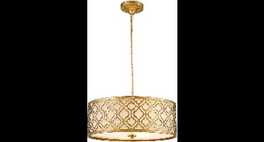 Moderne Hanglamp - Steady Lighting - Metaal - Modern - E27 - L: 53.3cm - Voor Binnen - Woonkamer - Eetkamer - Goud