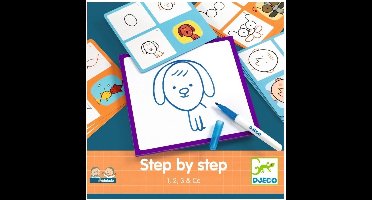 Djeco leren tekenen stap voor stap 1,2,3 & Co