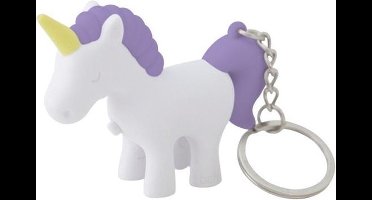 Balvi Sleutelhanger Unicorn Met Licht 7 X 5,5 Cm Abs Paars