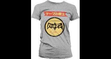 DC Comics Batman Dames Tshirt -S- Japanese Retro Logo Grijs