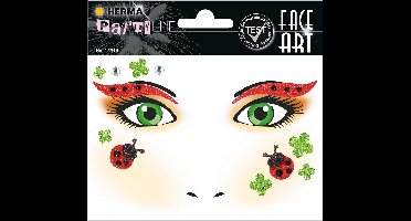 Herma Face Art Glitter Sticker Lieveheersbeestje