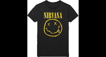 Nirvana Logo T-shirt zwart Katoen -