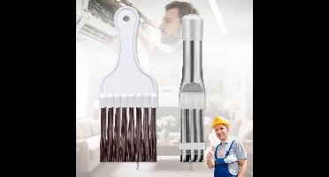 Condensator Reinigingsset - Inclusief Vinkam en Borstel - Voor Airconditioning en Koelkasten