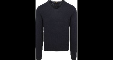 Steppin' Out Trui Cotton Cashmere V-hals Navy - Maat S - Heren - Pullovers