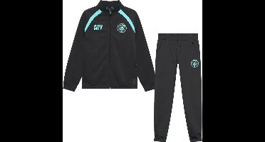 Manchester City Trainingspak Heren 2025/2026 - Maat S t/m XXL - Sportkleding - Voetbalkleding - Zwart - Volwassenen - Officiële Man City Fanmerchandise