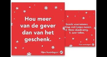 Kaarten - Kerst - Omdenken - Versie 4 - 10st.