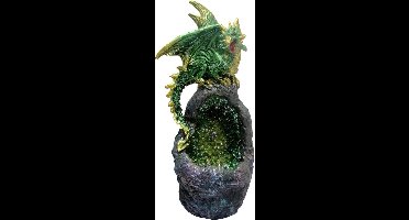 Nemesis Now Beeld/figuur Emerald Crystal Guard Met LED licht Groen
