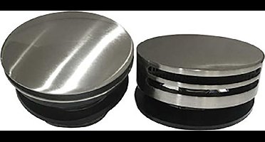 Wiesbaden Gemma 2.0 Knop/Plug Badoverloopcombinatie met Vulfunctie Rond - Chroom