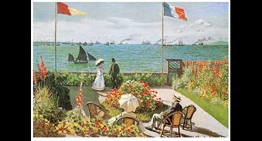 Kunstdruk Claude Monet - Terazza sul mare a Saint-Adresse 50x40cm