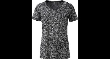 James and Nicholson Dames/Dames Sport T-Shirt (Zwart gemêleerd/zwart)