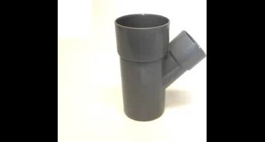 Dyka Verloop T-stuk met 2x mof en 1x spie 45° PVC grijs keurmerk BRL52100 125 x 75mm