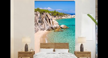 Behang - Fotobehang Zee - Strand - Zomer - Breedte 160 cm x hoogte 240 cm