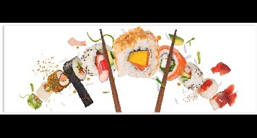 Glasschilderij Sushi - 33 x 95 - Glas - REINDERS