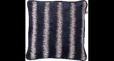 Dutch Decor AWESTA - Kussenhoes donkerblauw 45x45 cm - met rits
