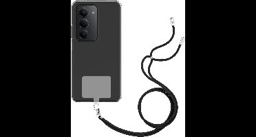 Just in Case hoesje met koord geschikt voor Xiaomi Redmi 15 (4G/5G) Hoesje met Koord - Flexibele Case - Transparant