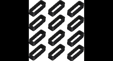 Verstelbare Horlogeband Set van 12 Stuks in 18mm, 20mm en 22mm voor Smartwatches en Fitnesshorloges