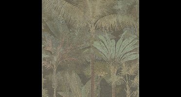 PALMBOMEN FOTOBEHANG | Herhaalbaar Patroon - 1,59 x 2,80 meter - A.S. Création Cuba II