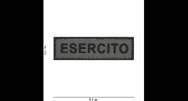 101 Inc Embleem 3D Pvc Esercito Grijs  20066