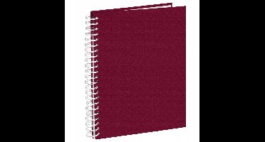 Hama Fotoalbum met Spiraalbinding - Rood, 50 Witte Pagina's