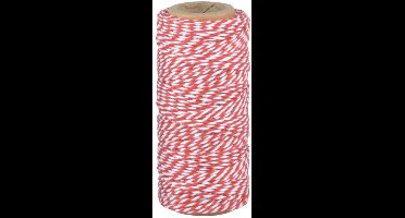 Esschert Design touw rood en wit ca. 55 meter katoen
