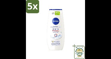5 x Nivea - Douchegel - Crème Protect & Dexpantenol - Unieke Nivea Crème Geur - 250 ml - Wasstrips - Douchegel - Huidverzorging - Vitamine C - Vitamine E - Dexpanthenol