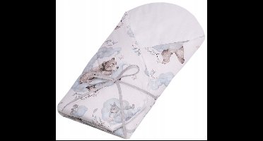 Zachte Baby Swaddle deken, 100% Katoen, Blauw voor Jongens
