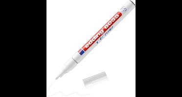 edding 8055 outdoor marker wit - 1-2mm ronde punt - 1 stuk - weerbestendig en voor bijna alle oppervlakken buiten