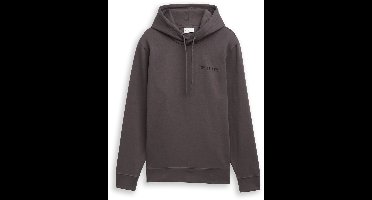Tom Tailor - Hoodie met logo-print - Maat S - Tarmac Grey