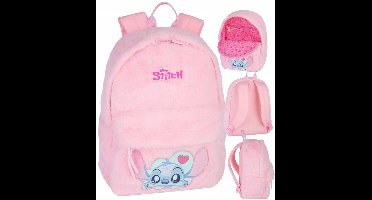 CoolPack Stitch Pluche Rugzak - Roze, Meisjes, A4 Formaat
