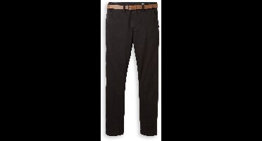 Tom Tailor Denim - Slim-fit chino met riem - Maat 28/32 - Black